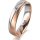 Ring 18 Karat Rotgold/950 Platin 4.5 mm sandmatt