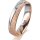 Ring 18 Karat Rotgold/950 Platin 4.5 mm kreismatt