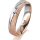 Ring 18 Karat Rotgold/950 Platin 4.5 mm kreismatt 1 Brillant G vs 0,025ct