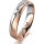 Ring 18 Karat Rotgold/950 Platin 4.5 mm sandmatt 1 Brillant G vs 0,050ct