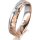 Ring 18 Karat Rotgold/950 Platin 4.5 mm diamantmatt 1 Brillant G vs 0,050ct