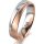 Ring 18 Karat Rotgold/950 Platin 5.0 mm sandmatt