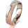 Ring 18 Karat Rotgold/950 Platin 5.0 mm kreismatt
