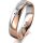 Ring 18 Karat Rotgold/950 Platin 5.0 mm poliert 1 Brillant G vs 0,025ct