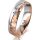 Ring 18 Karat Rotgold/950 Platin 5.0 mm diamantmatt 1 Brillant G vs 0,025ct