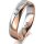 Ring 18 Karat Rotgold/950 Platin 5.0 mm poliert 1 Brillant G vs 0,050ct