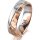 Ring 18 Karat Rotgold/950 Platin 5.5 mm diamantmatt