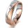 Ring 18 Karat Rotgold/950 Platin 5.5 mm sandmatt 1 Brillant G vs 0,025ct