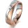 Ring 18 Karat Rotgold/950 Platin 5.5 mm sandmatt 1 Brillant G vs 0,050ct