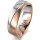 Ring 18 Karat Rotgold/950 Platin 6.0 mm l&auml;ngsmatt