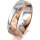 Ring 18 Karat Rotgold/950 Platin 6.0 mm diamantmatt