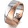 Ring 18 Karat Rotgold/950 Platin 8.0 mm sandmatt