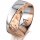Ring 18 Karat Rotgold/950 Platin 8.0 mm diamantmatt