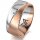Ring 18 Karat Rotgold/950 Platin 8.0 mm sandmatt 1 Brillant G vs 0,025ct