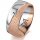 Ring 18 Karat Rotgold/950 Platin 8.0 mm kreismatt 1 Brillant G vs 0,050ct