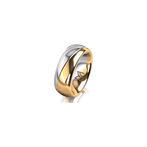 Ring 18 Karat Gelbgold/950 Platin 7.0 mm poliert