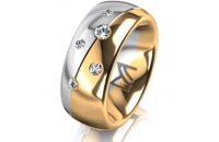Ring 18 Karat Gelbgold/950 Platin 8.0 mm poliert 5...