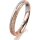 Ring 18 Karat Rotgold/950 Platin 3.0 mm kristallmatt