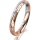 Ring 18 Karat Rotgold/950 Platin 3.0 mm diamantmatt 1 Brillant G vs 0,025ct