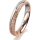 Ring 18 Karat Rotgold/950 Platin 3.5 mm kristallmatt