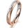 Ring 18 Karat Rotgold/950 Platin 3.5 mm sandmatt 1 Brillant G vs 0,025ct