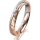 Ring 18 Karat Rotgold/950 Platin 3.5 mm diamantmatt 1 Brillant G vs 0,025ct