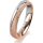 Ring 18 Karat Rotgold/950 Platin 4.0 mm kreismatt