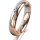 Ring 18 Karat Rotgold/950 Platin 4.0 mm poliert 4 Brillanten G vs Gesamt 0,020ct