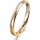 Ring 18 Karat Gelbgold/950 Platin 2.5 mm l&auml;ngsmatt
