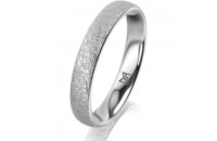 Ring 18 Karat Weissgold 3.5 mm kreismatt