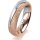 Ring 18 Karat Rotgold/950 Platin 5.0 mm kreismatt