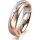 Ring 18 Karat Rotgold/950 Platin 5.0 mm l&auml;ngsmatt 1 Brillant G vs 0,025ct