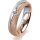 Ring 18 Karat Rotgold/950 Platin 5.0 mm kristallmatt 1 Brillant G vs 0,065ct