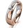 Ring 18 Karat Rotgold/950 Platin 5.0 mm poliert 1 Brillant G vs 0,110ct