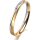 Ring 18 Karat Gelbgold/950 Platin 2.5 mm sandmatt