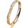 Ring 18 Karat Gelbgold/950 Platin 2.5 mm kreismatt