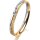 Ring 18 Karat Gelbgold/950 Platin 2.5 mm kristallmatt 1 Brillant G vs 0,025ct
