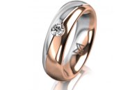 Ring 18 Karat Rotgold/950 Platin 5.5 mm poliert 1...