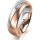 Ring 18 Karat Rotgold/950 Platin 6.0 mm l&auml;ngsmatt