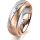Ring 18 Karat Rotgold/950 Platin 6.0 mm sandmatt 1 Brillant G vs 0,025ct