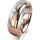 Ring 18 Karat Rotgold/950 Platin 6.0 mm poliert 1 Brillant G vs 0,065ct