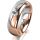 Ring 18 Karat Rotgold/950 Platin 6.0 mm poliert 1 Brillant G vs 0,110ct