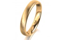 Ring 14 Karat Gelbgold 3.5 mm sandmatt
