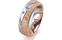 Ring 18 Karat Rotgold/950 Platin 6.0 mm kreismatt 5...