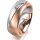 Ring 18 Karat Rotgold/950 Platin 7.0 mm sandmatt