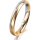 Ring 18 Karat Gelbgold/950 Platin 3.0 mm l&auml;ngsmatt