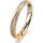 Ring 18 Karat Gelbgold/950 Platin 3.0 mm kristallmatt