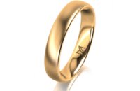Ring 14 Karat Gelbgold 4.0 mm l&auml;ngsmatt