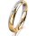Ring 18 Karat Gelbgold/950 Platin 3.5 mm poliert 1 Brillant G vs 0,025ct