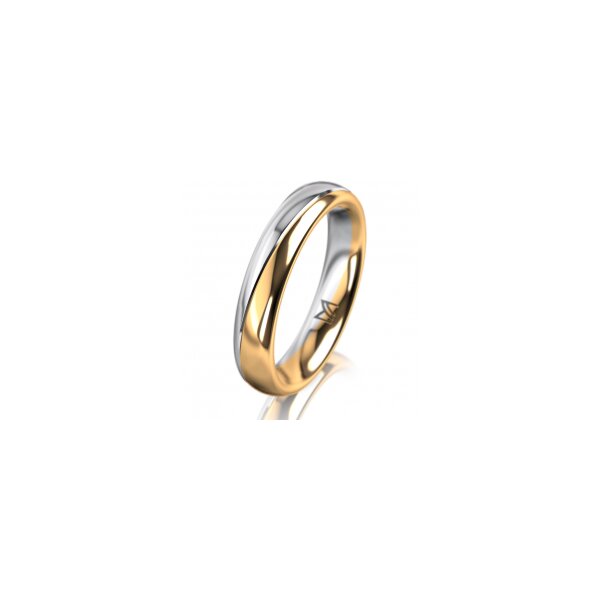 Ring 18 Karat Gelbgold/950 Platin 4.0 mm poliert